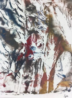 English Abstract Painting - Modern Grass