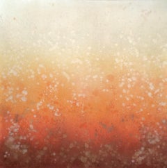 TINTED LIGHT Abstract Orange Painting Esther Rosa Earth Tones