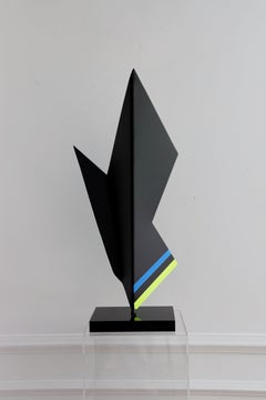 Sturm Kleine Dekoration Schwarze Metallskulptur Maite Carranza aus Metall