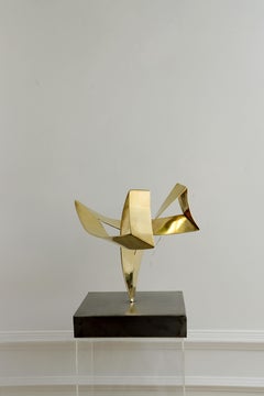 Buterfly Gold Metal Sculpture Decoration Maite Carranza