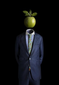 Ceci n'est pas Miguel Vallinas, portrait surréaliste d'une pomme verte