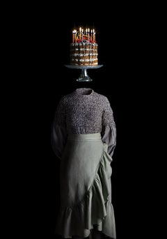 Ceci n'est pas Nº 53 Cake Wood Contemporary Portrait Miguel Vallinas
