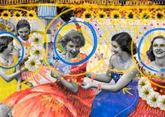 Llena eres de gracia - Collage vintage de couleurs pour femmes Peperina Magenta 