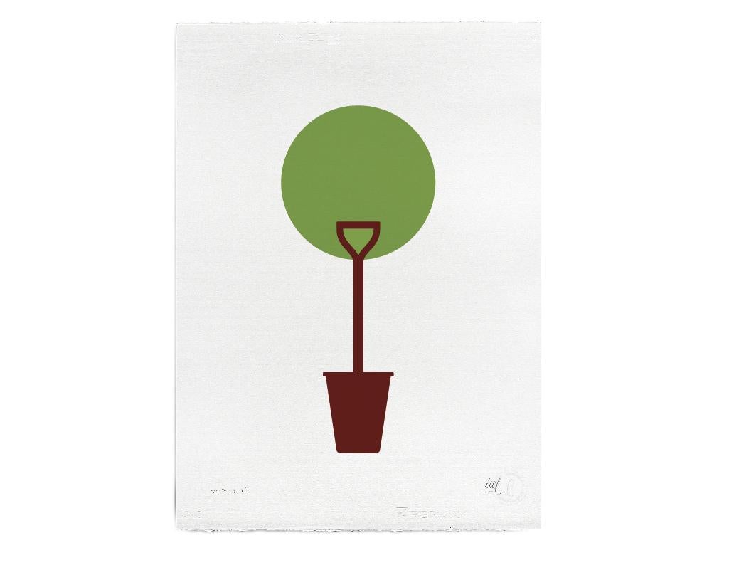 Guillermo Leal Figurative Print - Reforestation