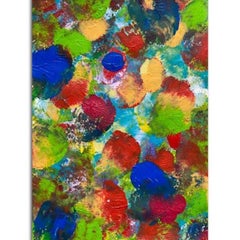 Wildflower Nº 22 canvas boxing flowers red blue green Luigi Rodríguez action