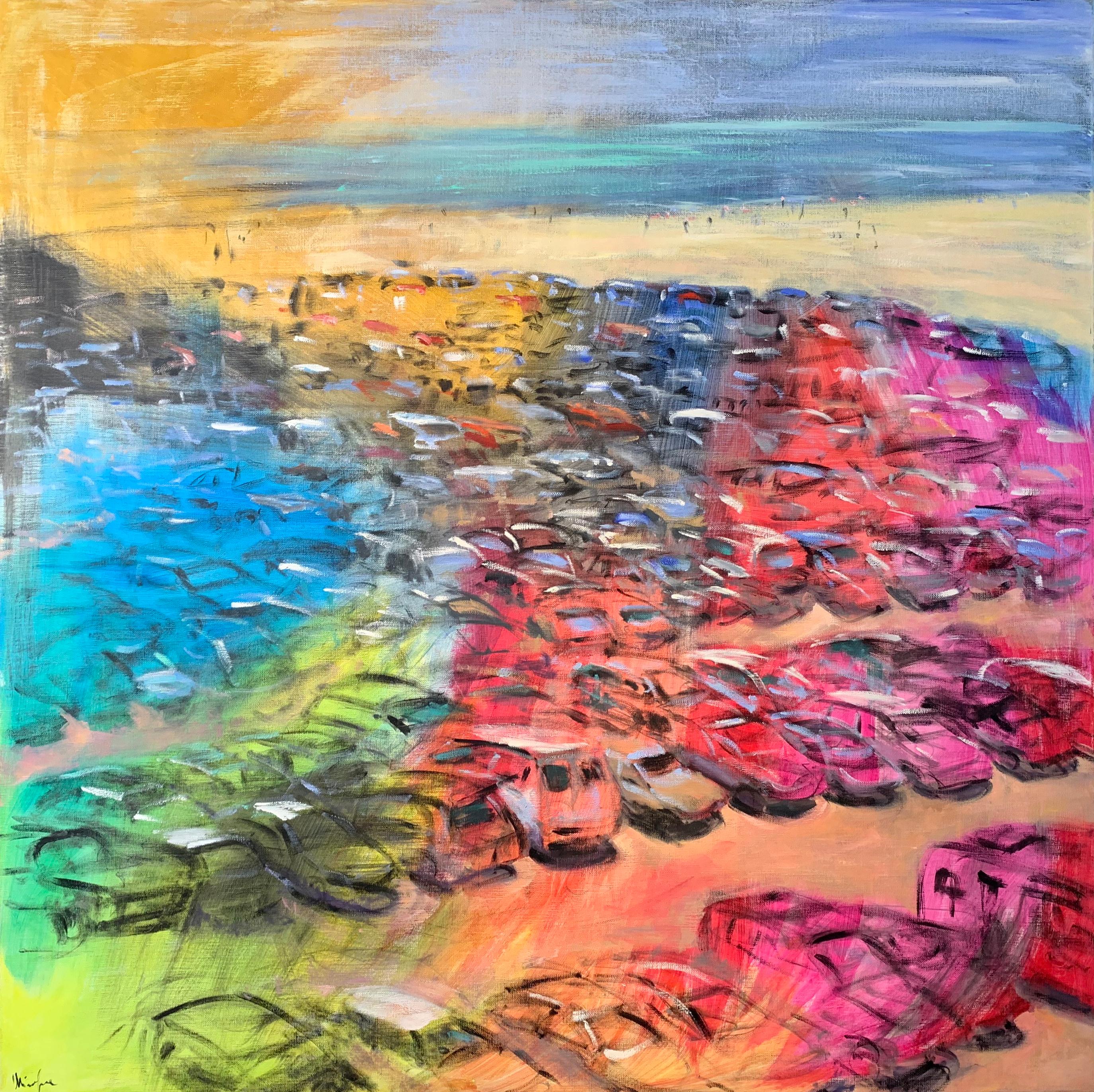 Ivana Minafra Abstract Painting - TO THE BEACH