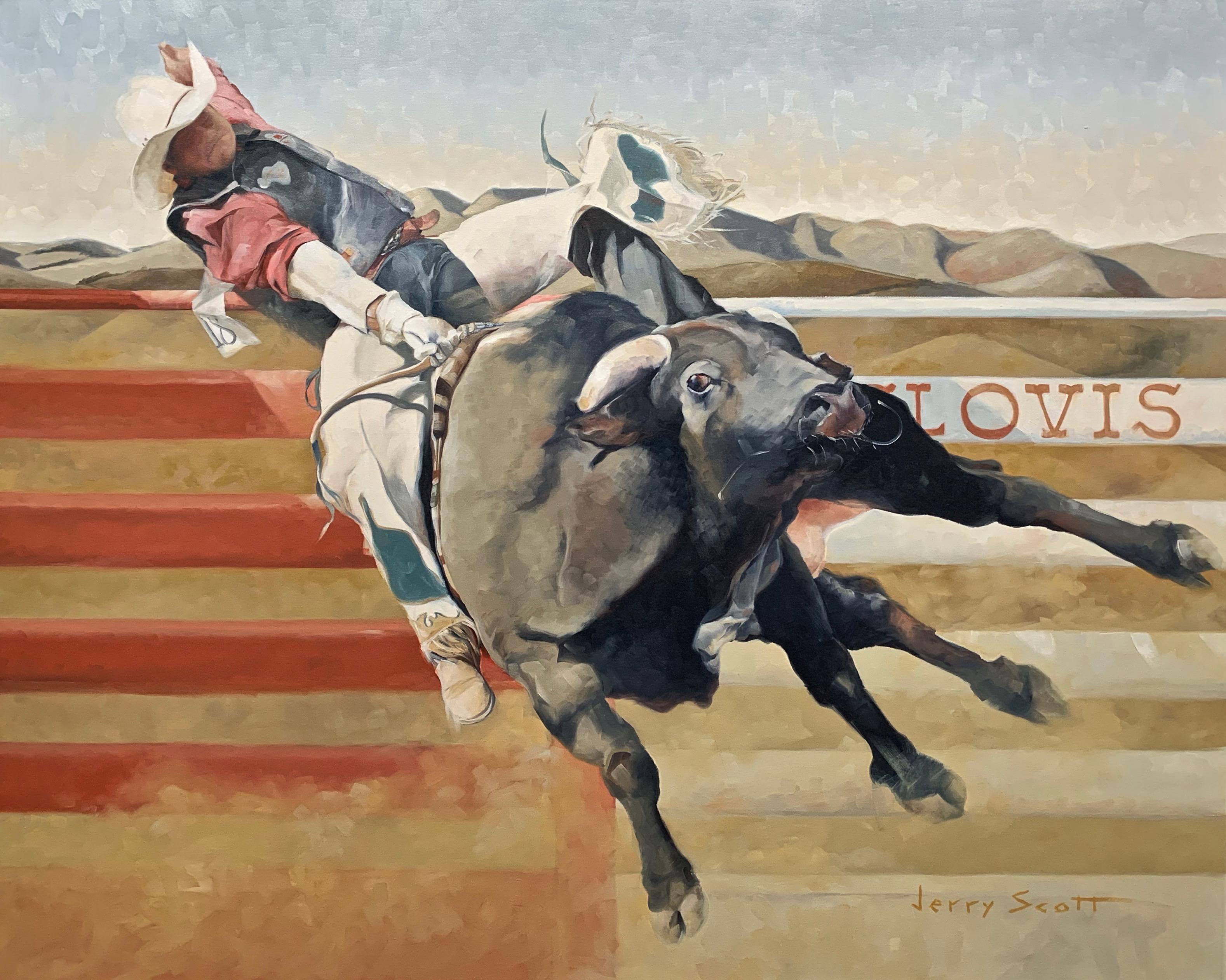 Jerry Scott Animal Painting - 10 SECONDS OVER CLOVIS