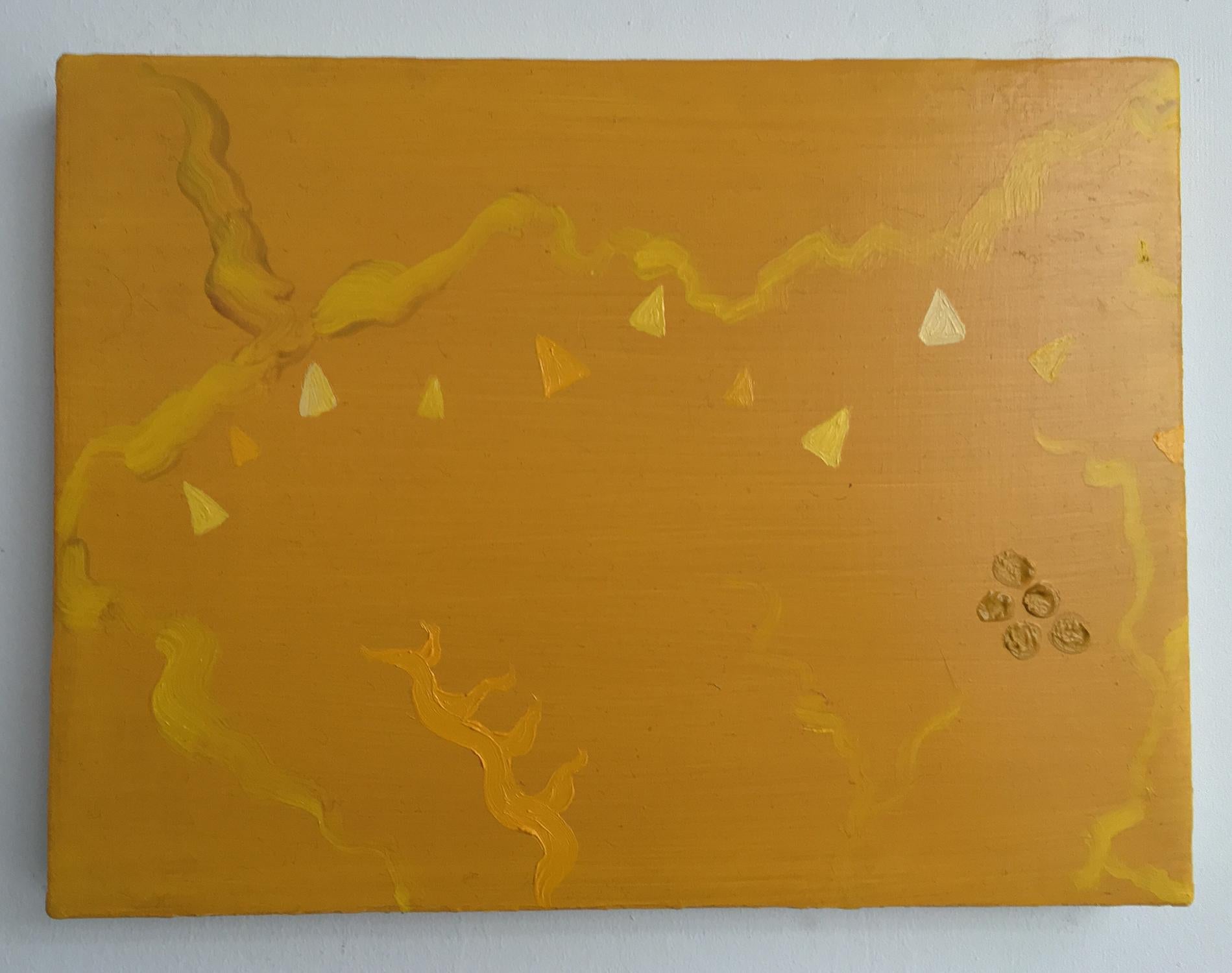 Yellow World - Painting by Susan Lizotte