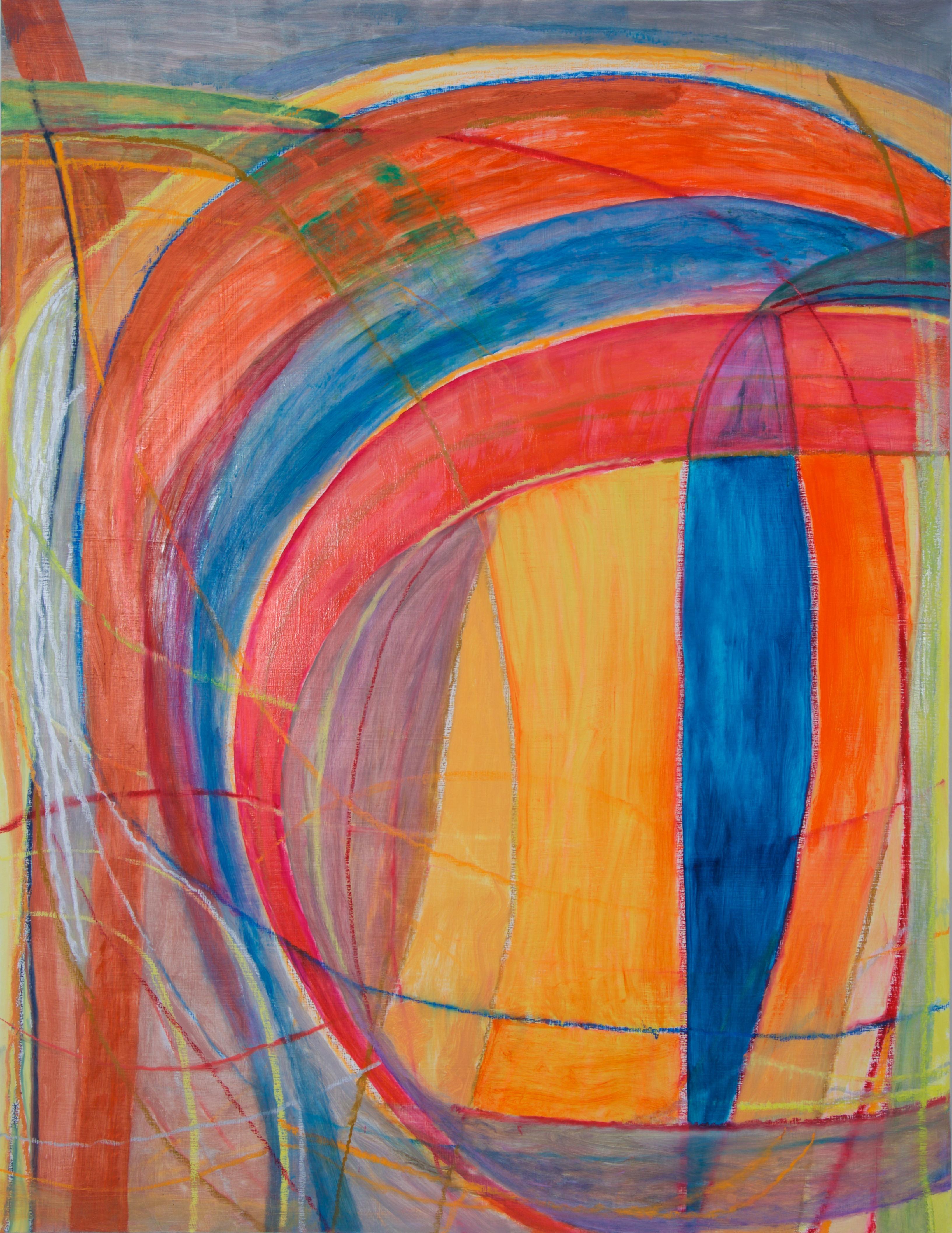 Susan Moss Abstract Painting - Colorsphere 1