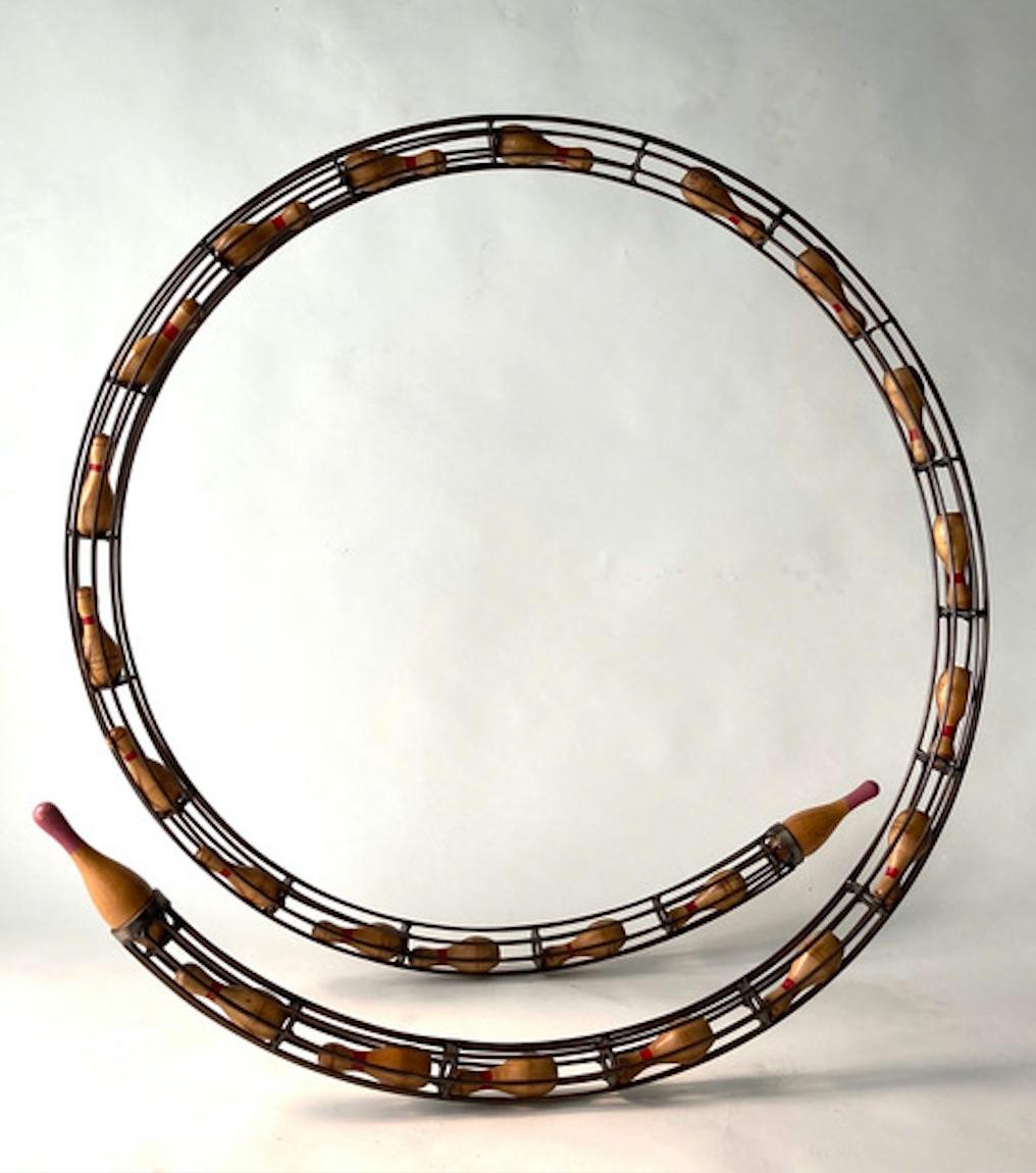 Large Pin Spiral - Sculpture by Aaron Kramer