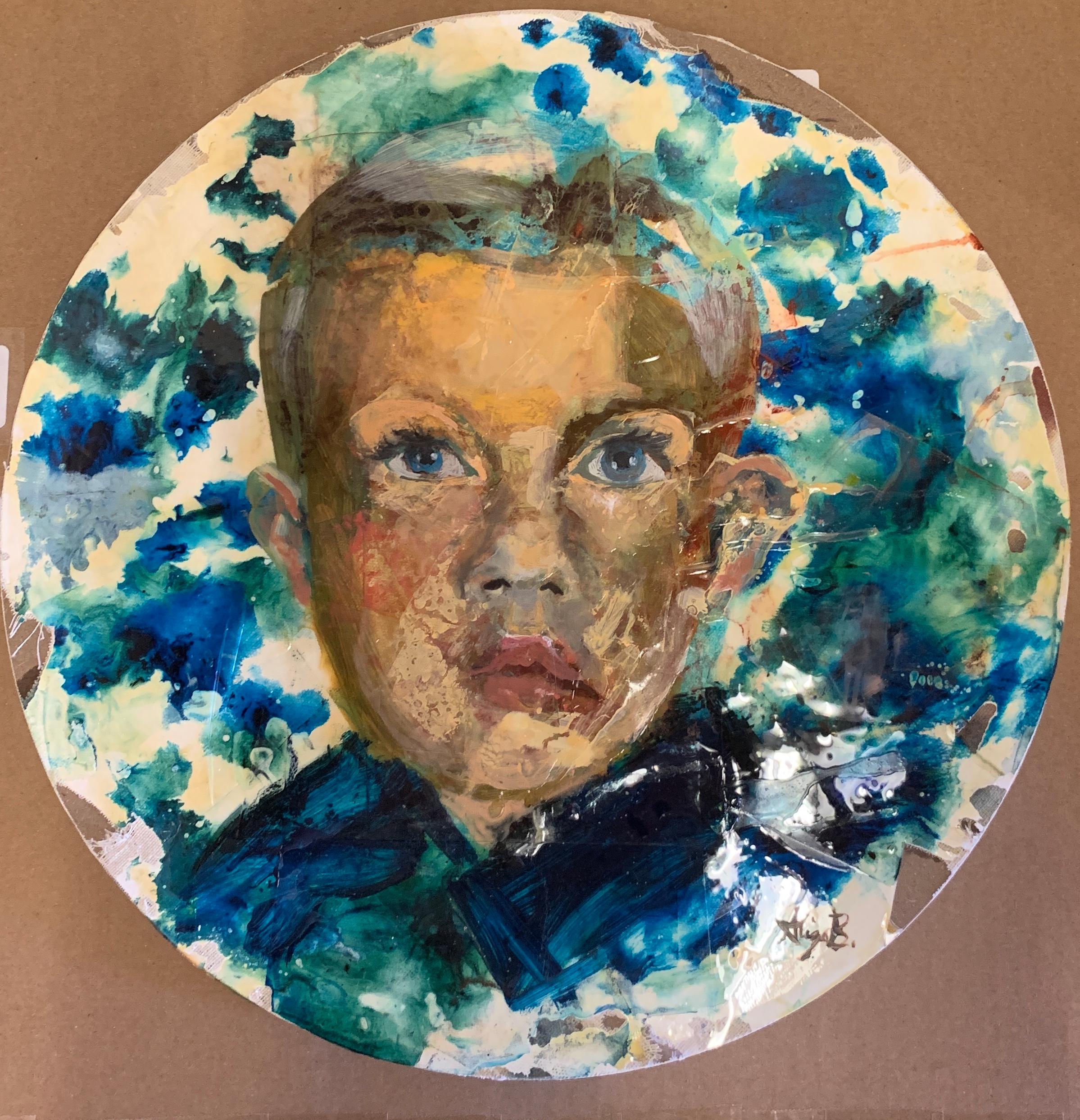 Trump, Trauma's Legacy (Lelegace de Trauma) - Painting de Aliza Bejarano