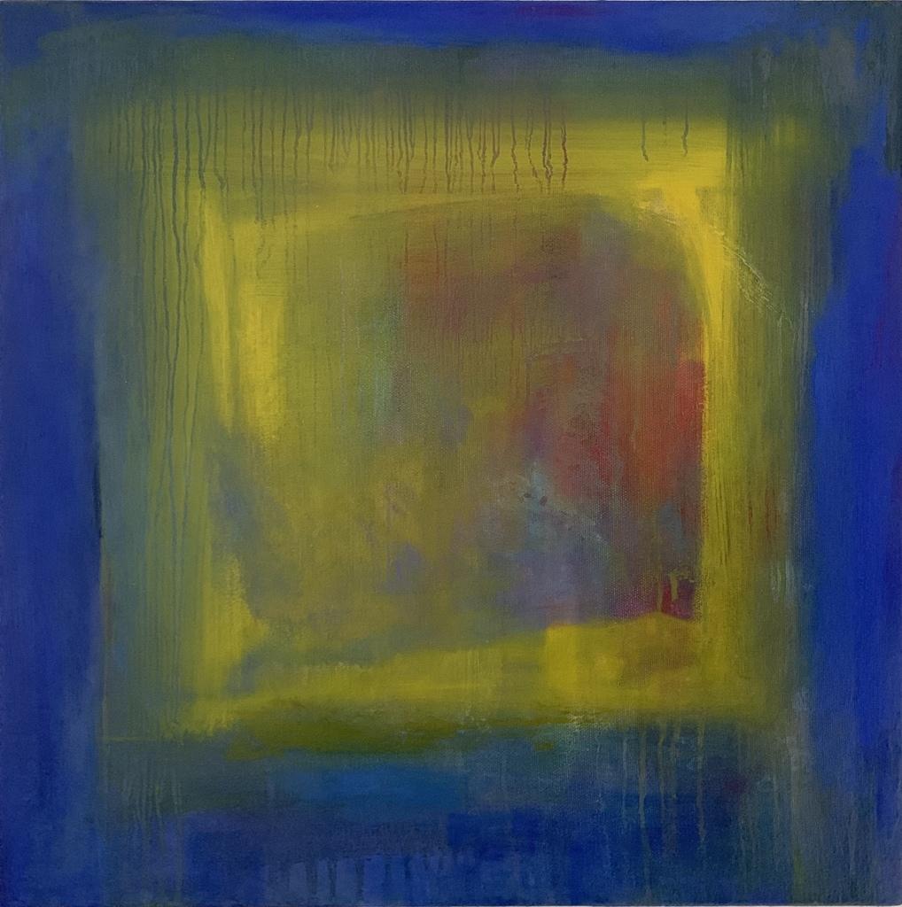 Mimi Herrera-Pease Abstract Painting - Looking Through It II