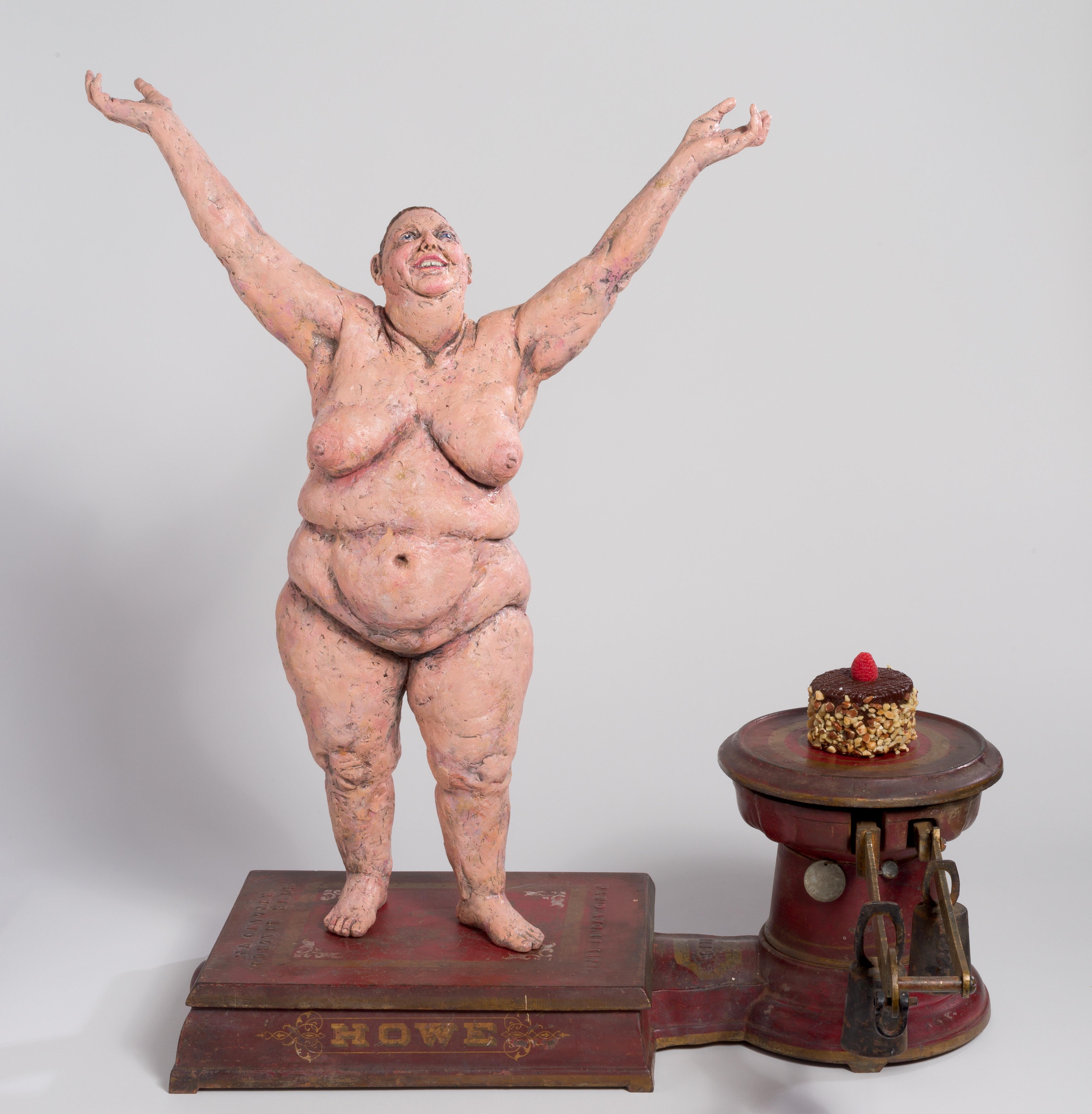 Kristine Schomaker, Susan Amorde Nude Sculpture - “Ta-Dah!”