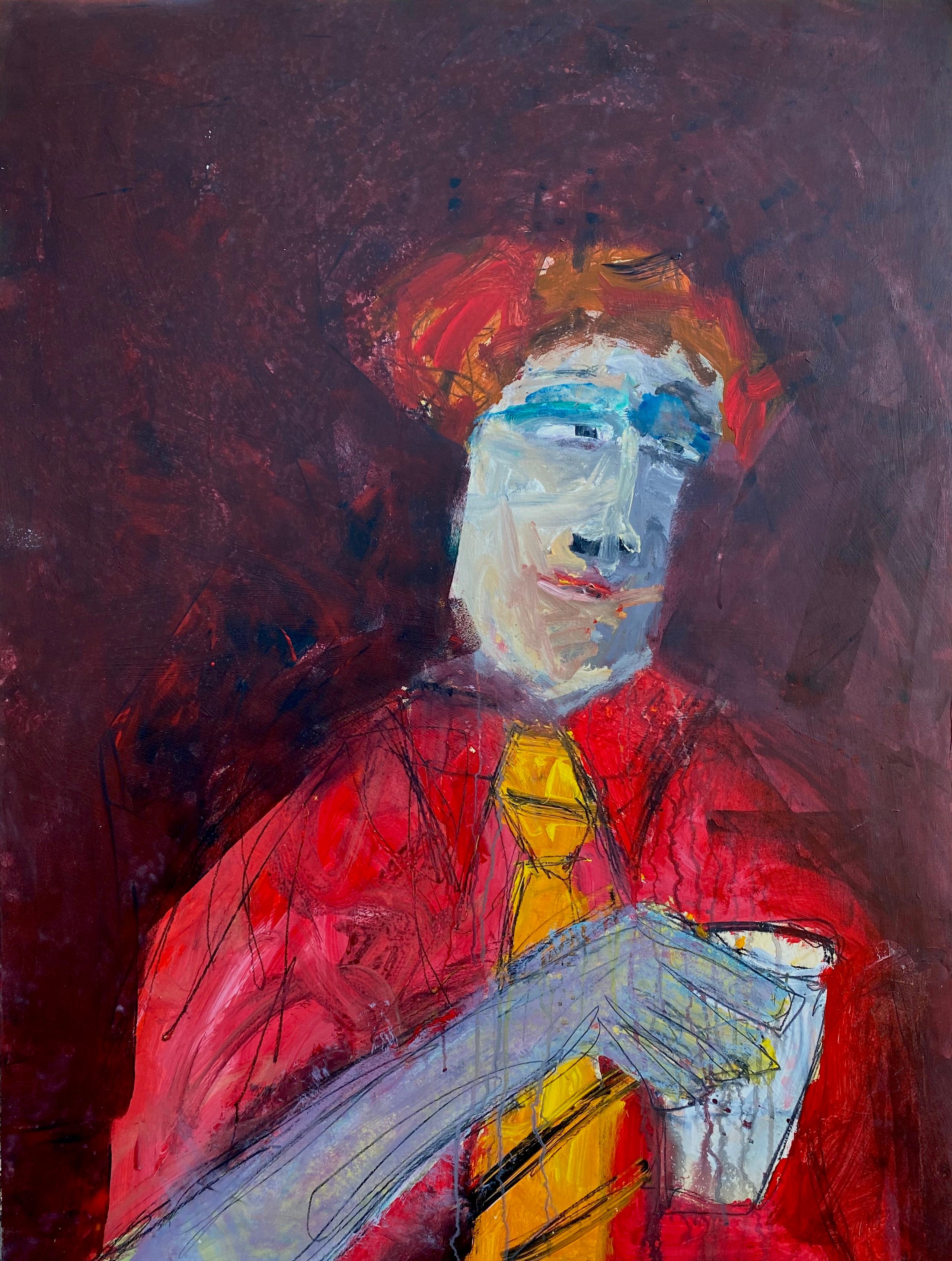 Robin Walker Portrait Painting - Man with Cup