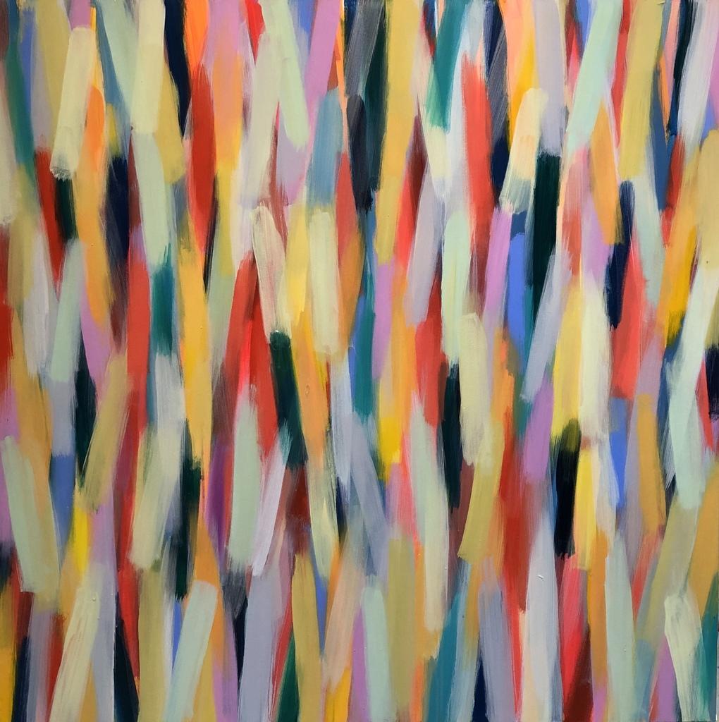 Philip Vaughan Abstract Painting - Always look at the bright side of life
