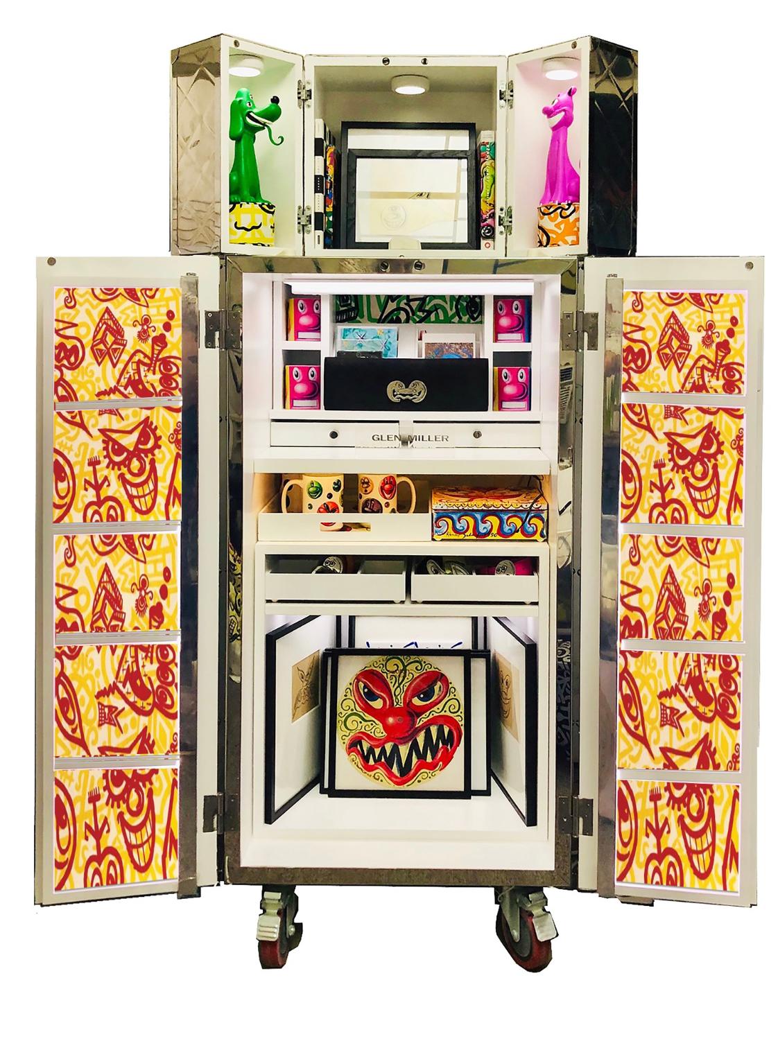Kosmic Cabinet - Art by Kenny Scharf & Glen Miller