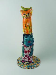 Turquoise Woman - Cat Totem