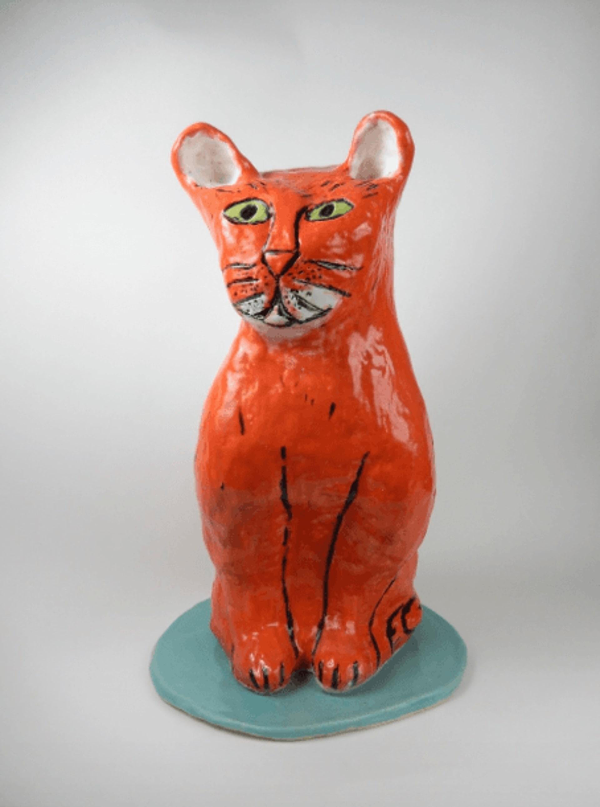 Orange Cat, 2019 - Art by Linda Smith