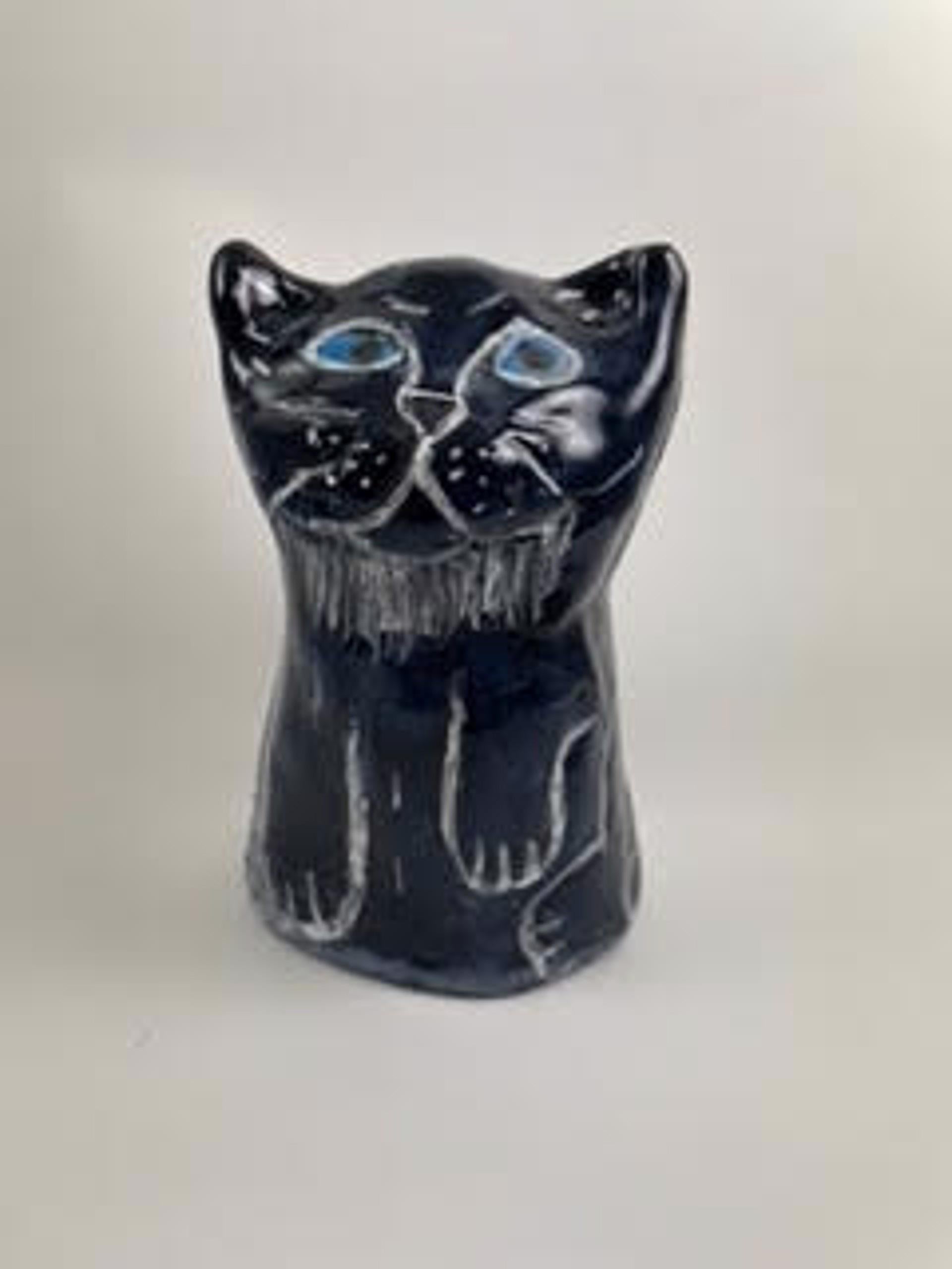 Small Cat, Black Color, 2022 - Art by Linda Smith