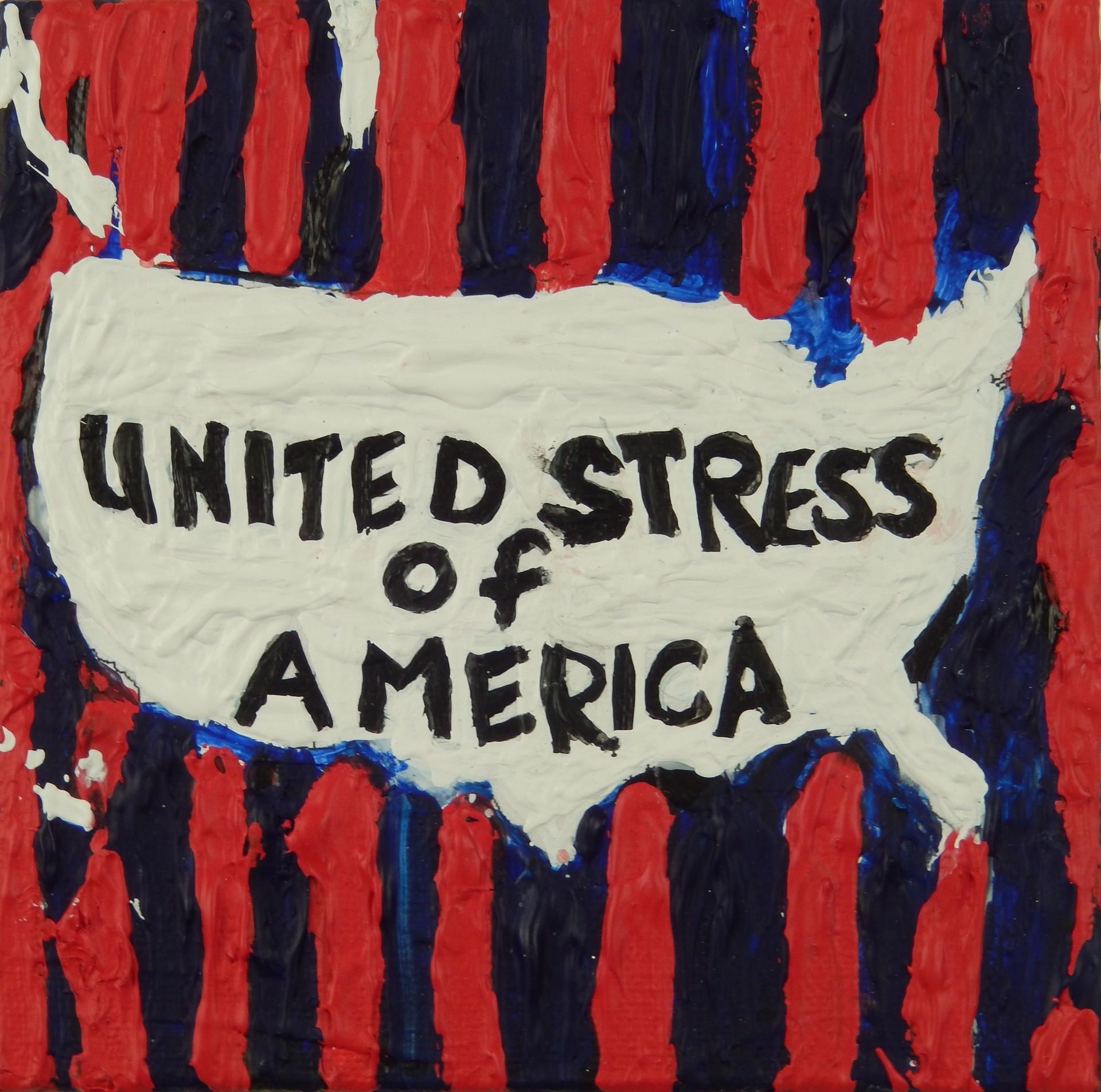 Linda Smith Figurative Painting - United Stress of America 3, 2017