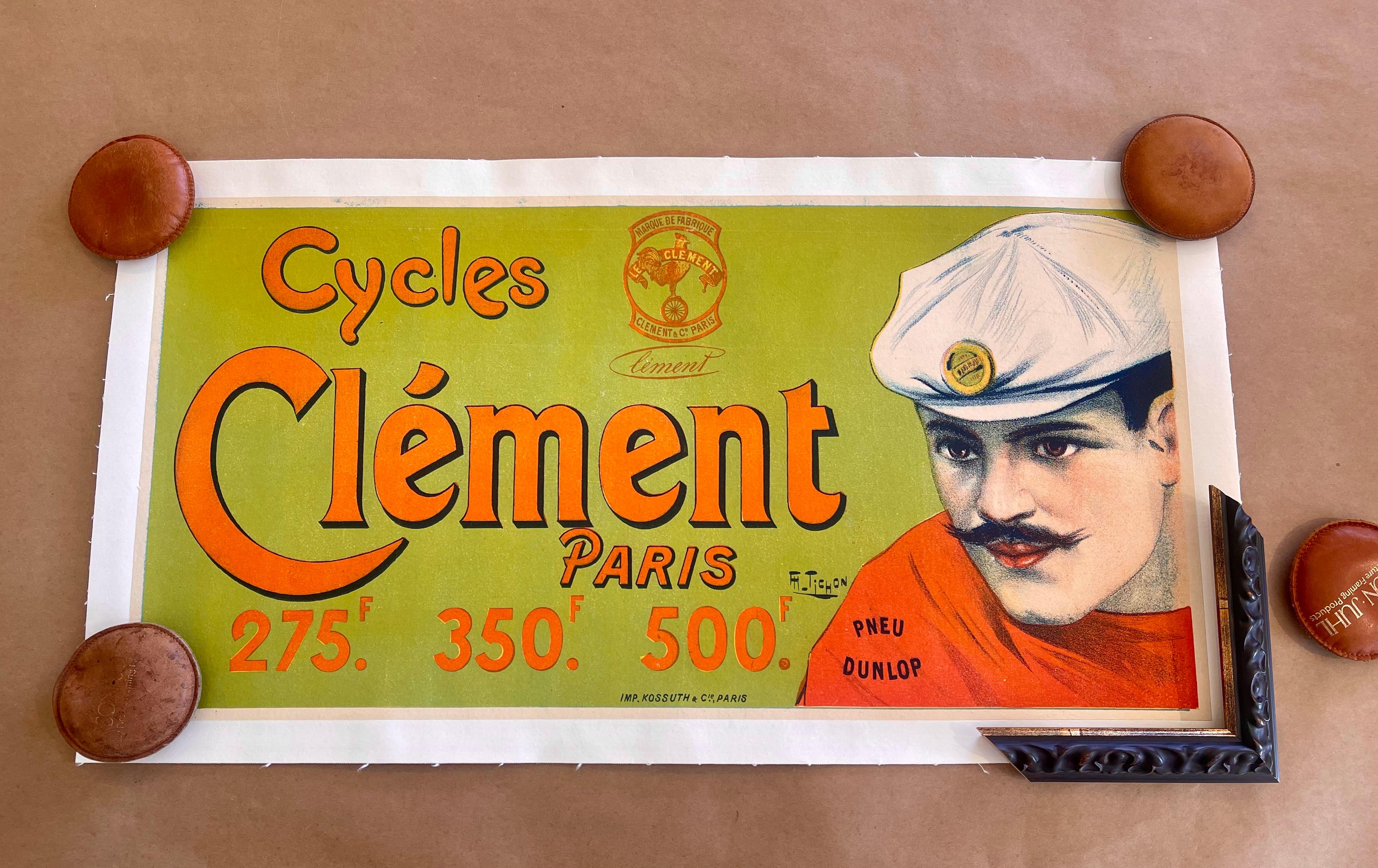 Set of 6 Vintage European Advertising Posters, 1900-1926, Bicycle & Theater