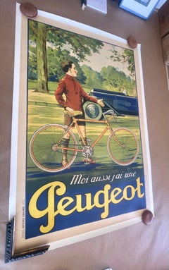 Satz von 6 europäischen Vintage-Werbeplakaten, 1900-1926, Fahrrad und Theater