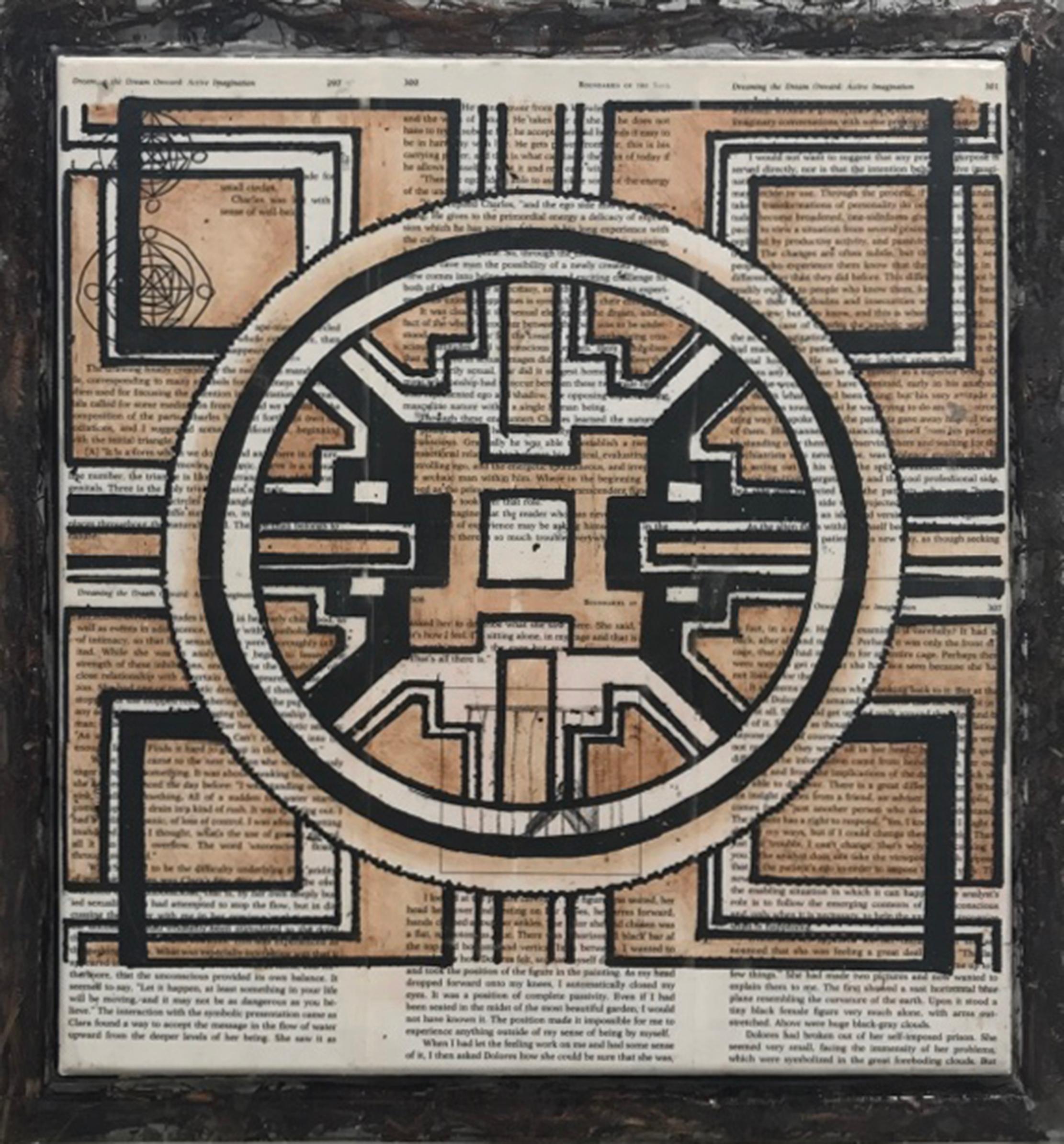 Les frontières de l'âme (Ayahuasca) #3 - Mixed Media Art de Mike Saijo