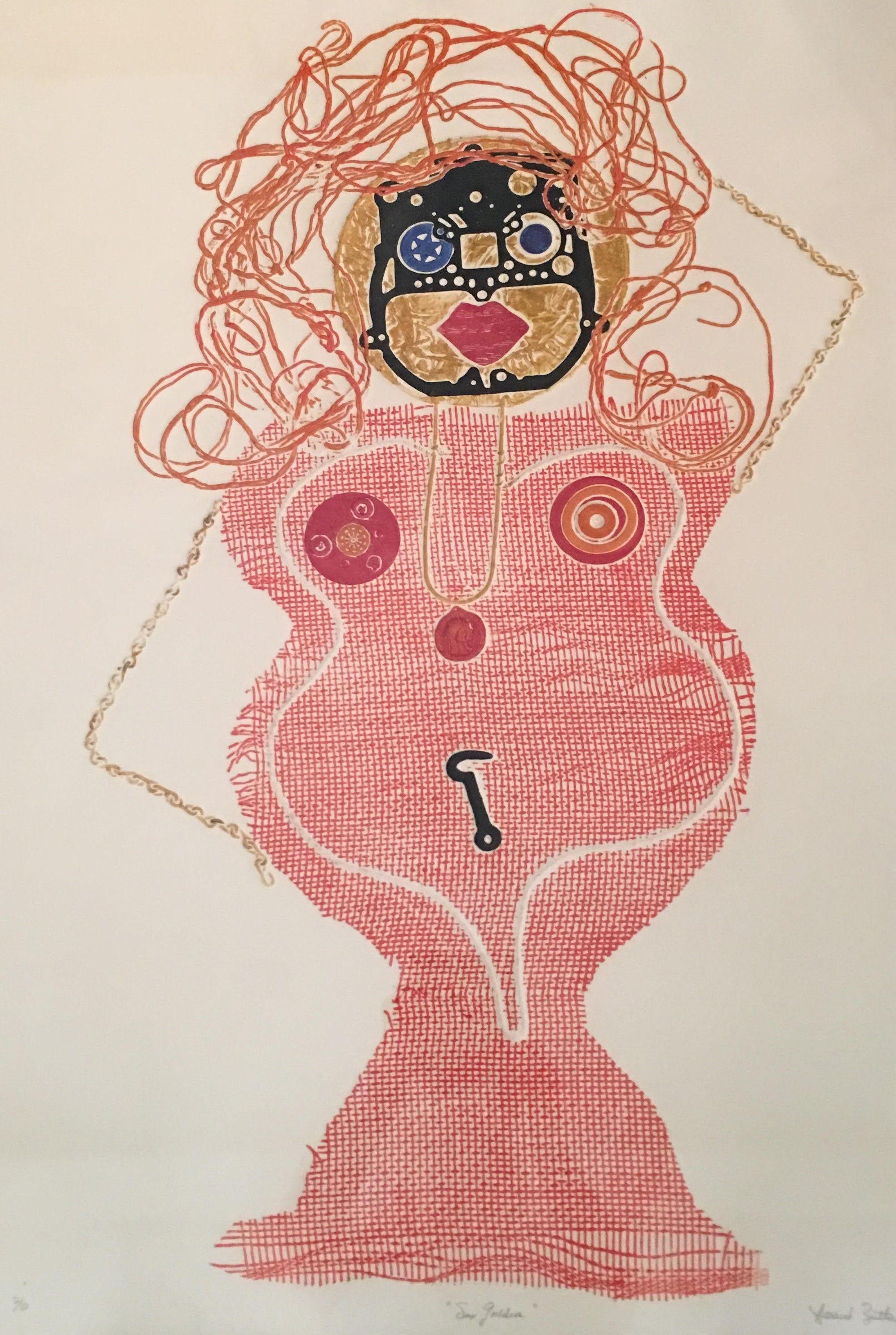 Harriet Zeitlin Figurative Print - Sex Godess