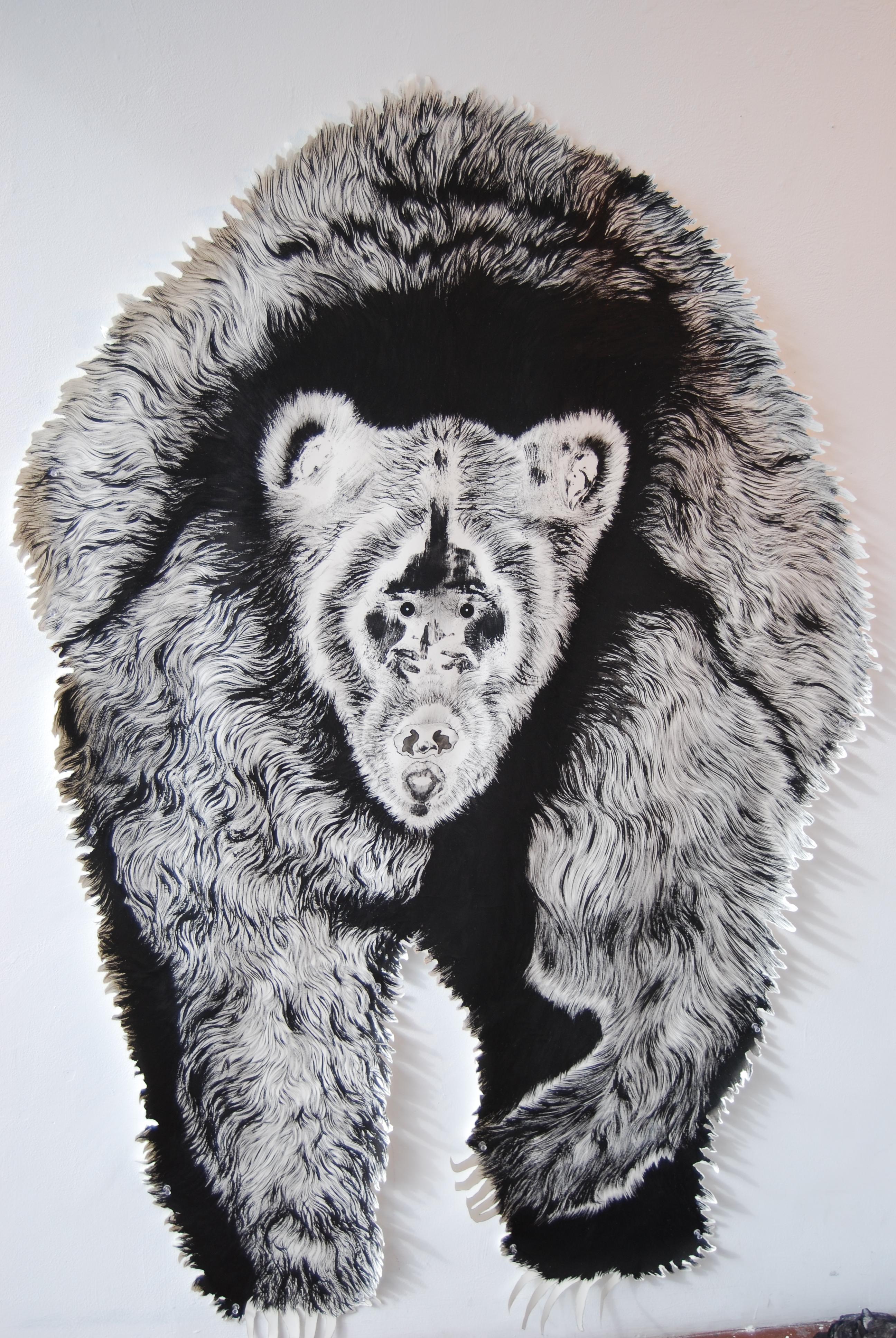 Jim Holyoak Animal Painting – Kalifornien Grizzly