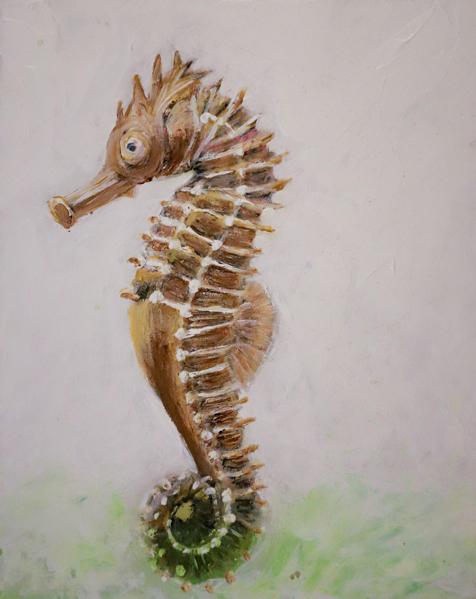 Douglas Alvarez Animal Painting - Sea Horsey