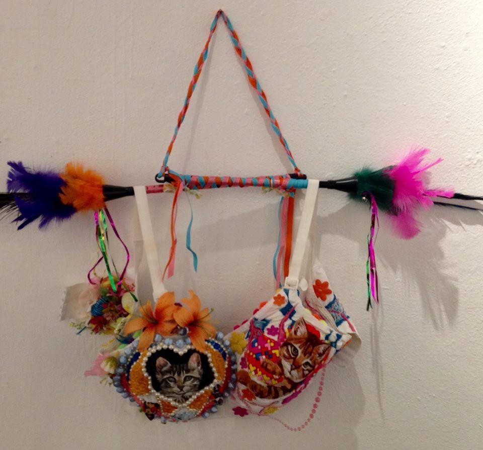 Sacchetti di divertimento per gattini - Mixed Media Art di Carol Powell
