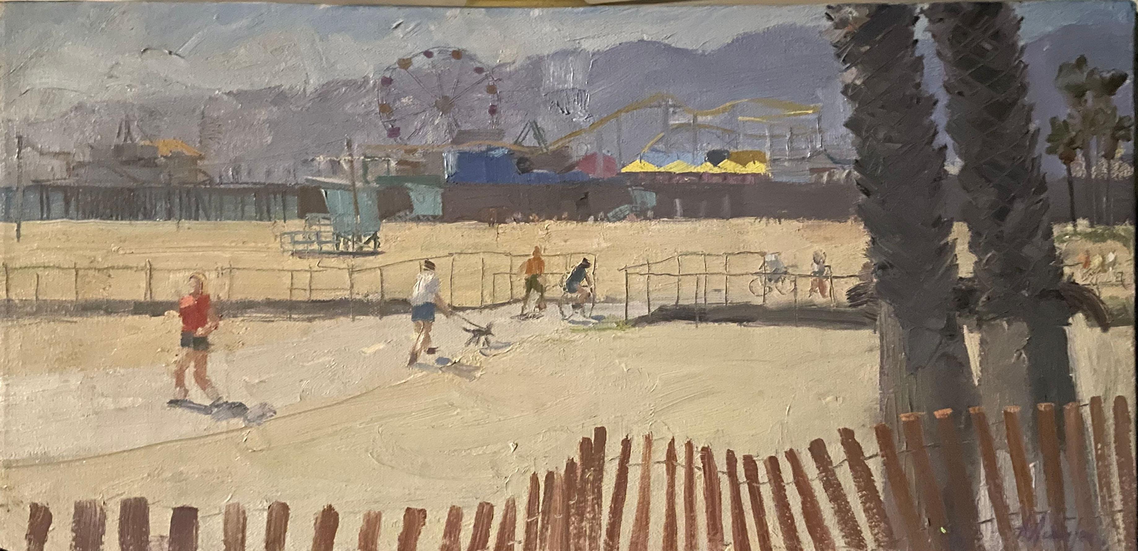 Alex Schaefer Landscape Painting - Santa Monica