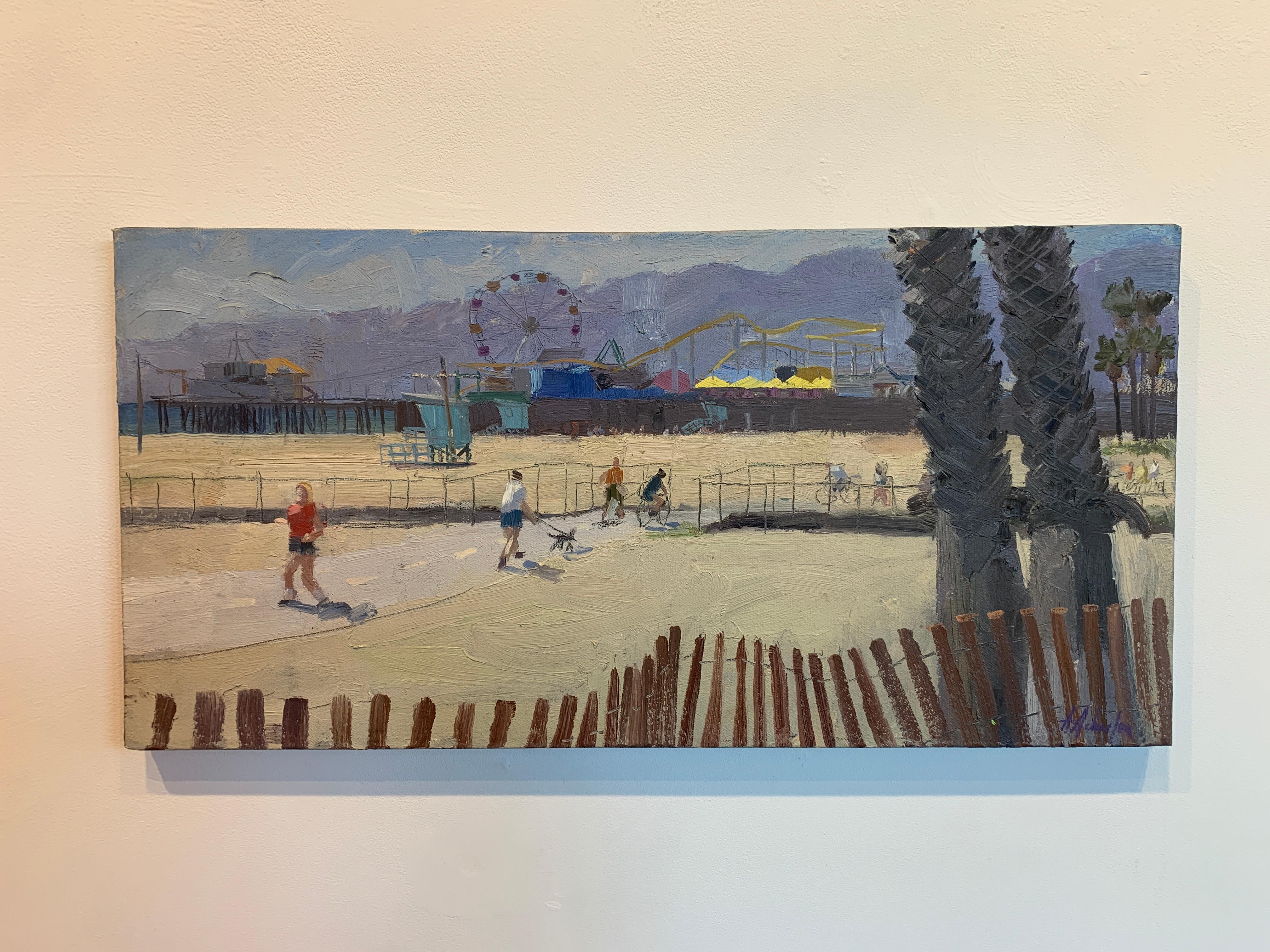 Santa Monica - Painting by Alex Schaefer