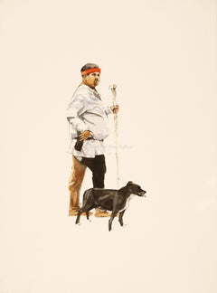 A man and his dog by Michael John Hunt