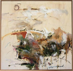 Raw Earth, Mixed-media, Stefan Heyer, Unique German Abstract Collage on Wood