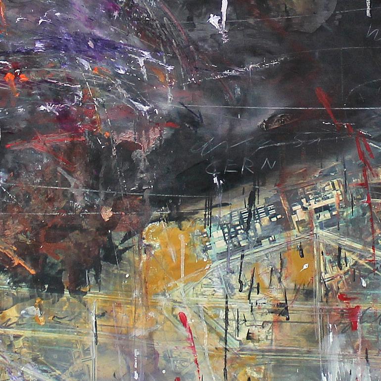 Area 51, Stefan Heyer, Contemporary Abstract Collage, Unique Mixed-media Wood 1