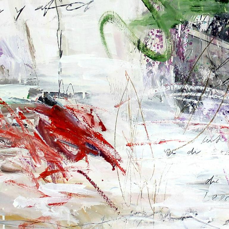 'In a Landscape' contemporary abstract mixed-media on wood by Stefan Heyer
Mixed-media: oil, photo-transfer, oil stick, crayon, pencil on wood
'In a Landscape' is a wonderful collage by Stefan Heyer. Its technique brings a lot of details and