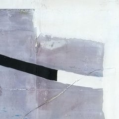 Untitled III, Contemporary Minimalist Art Abstract Mixed media Purple Canvas