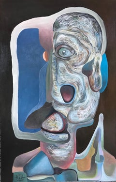 Luminous 56, Sergey Morshch, Abstract Figurative Painting, Surrealist Portrait