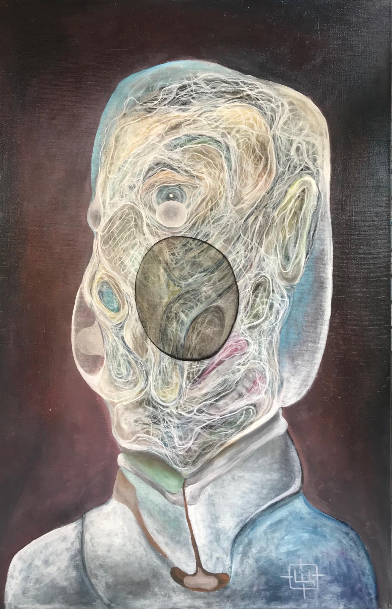 'Luminous 109' is an amazing surreal portrait of a human or a spiritual being. Personal growth and connection between people and nature are the major topics for the artist. This artwork will be highly valued by art appreciator and can be