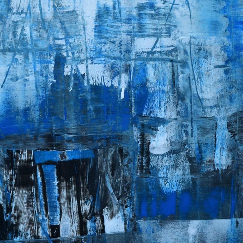 blue modern art