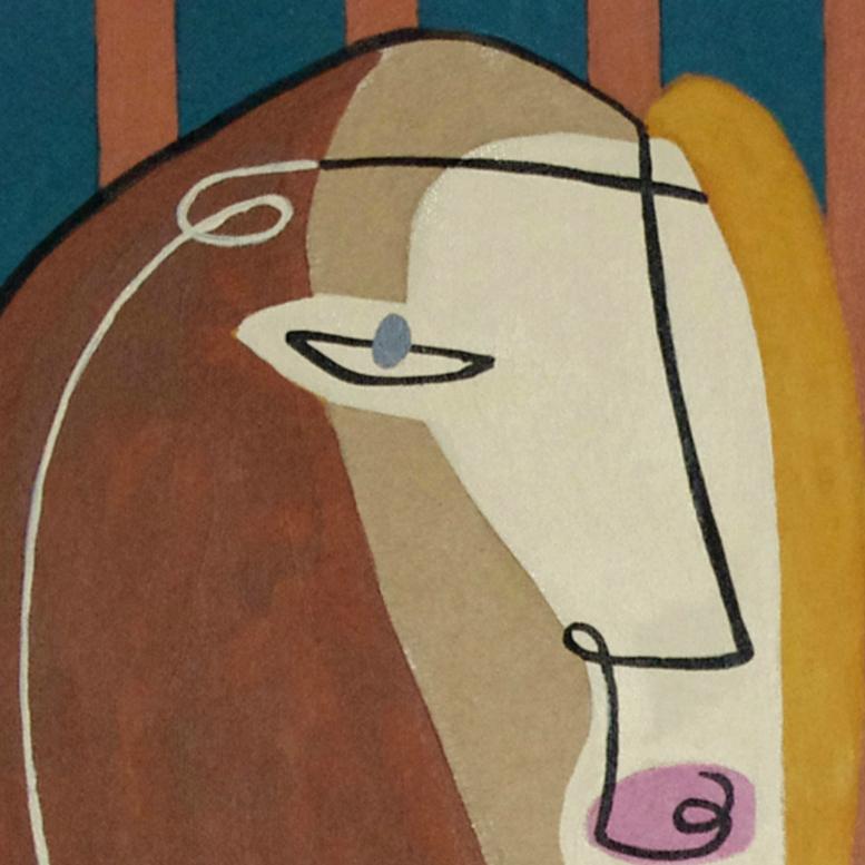Just Relax, Bernard Simunovic, Modern Abstract Painting, Figurative, Canvas 1