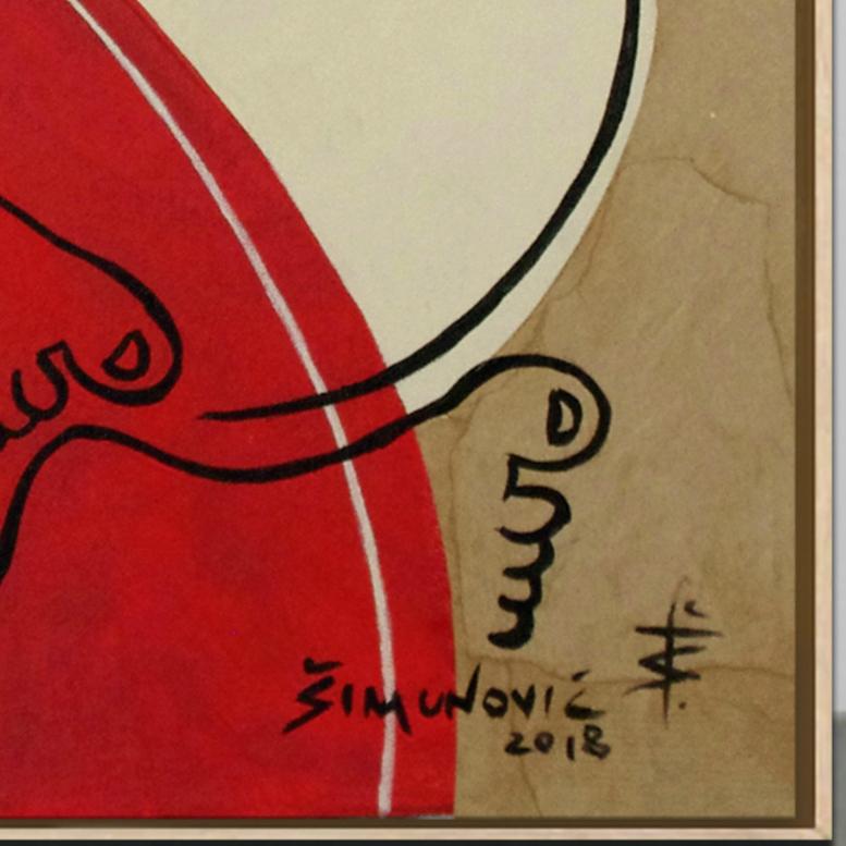 Just Relax, Bernard Simunovic, Modern Abstract Painting, Figurative, Canvas 3