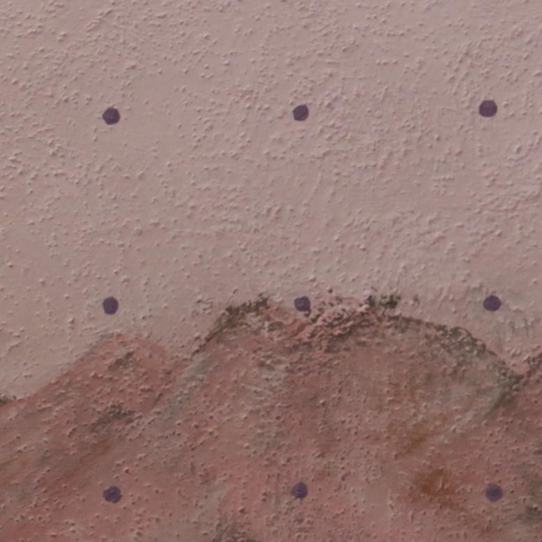 Purple Rain, Contemporary Abstract Painting Minimalist Pink Monochrome Art im Angebot 1