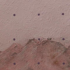 Purple Rain, Contemporary Abstract Painting Minimalist Pink Monochrome Art