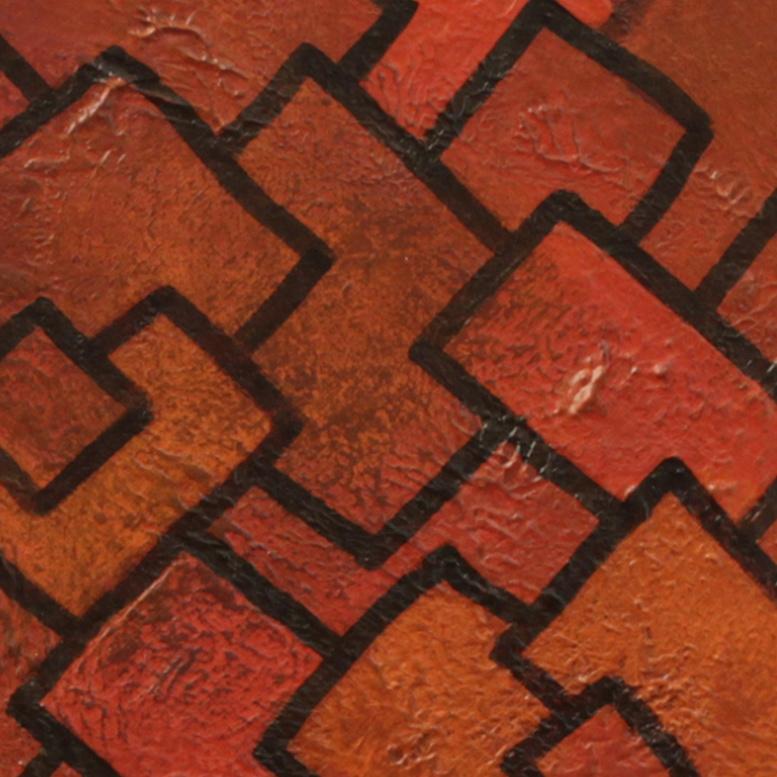 Smell of a Sandalwood, Modern Abstract Painting Canvas Brown Still Life Flowers 1