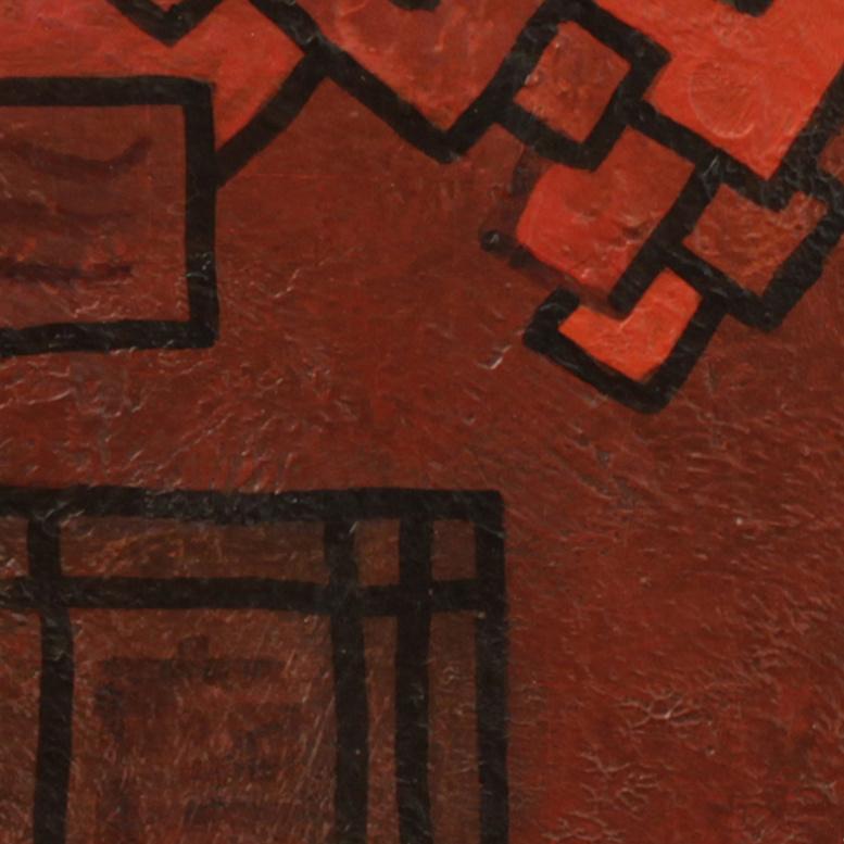 Smell of a Sandalwood, Modern Abstract Painting Canvas Brown Still Life Flowers 2