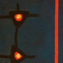 Chinese Sex Designer, Abstract Art Painting Canvas Nude Woman Conceptual Blue