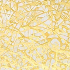 Cross-section of the luxury 18, Contemporary Gestural Abstract Oil Painting Gold