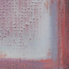 Autumn, Modern Abstract Art Acrylic Painting Expressionist Geometric Pink Purple